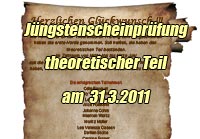 teoretische Jüngstenscheiprüfung am 31.3.11