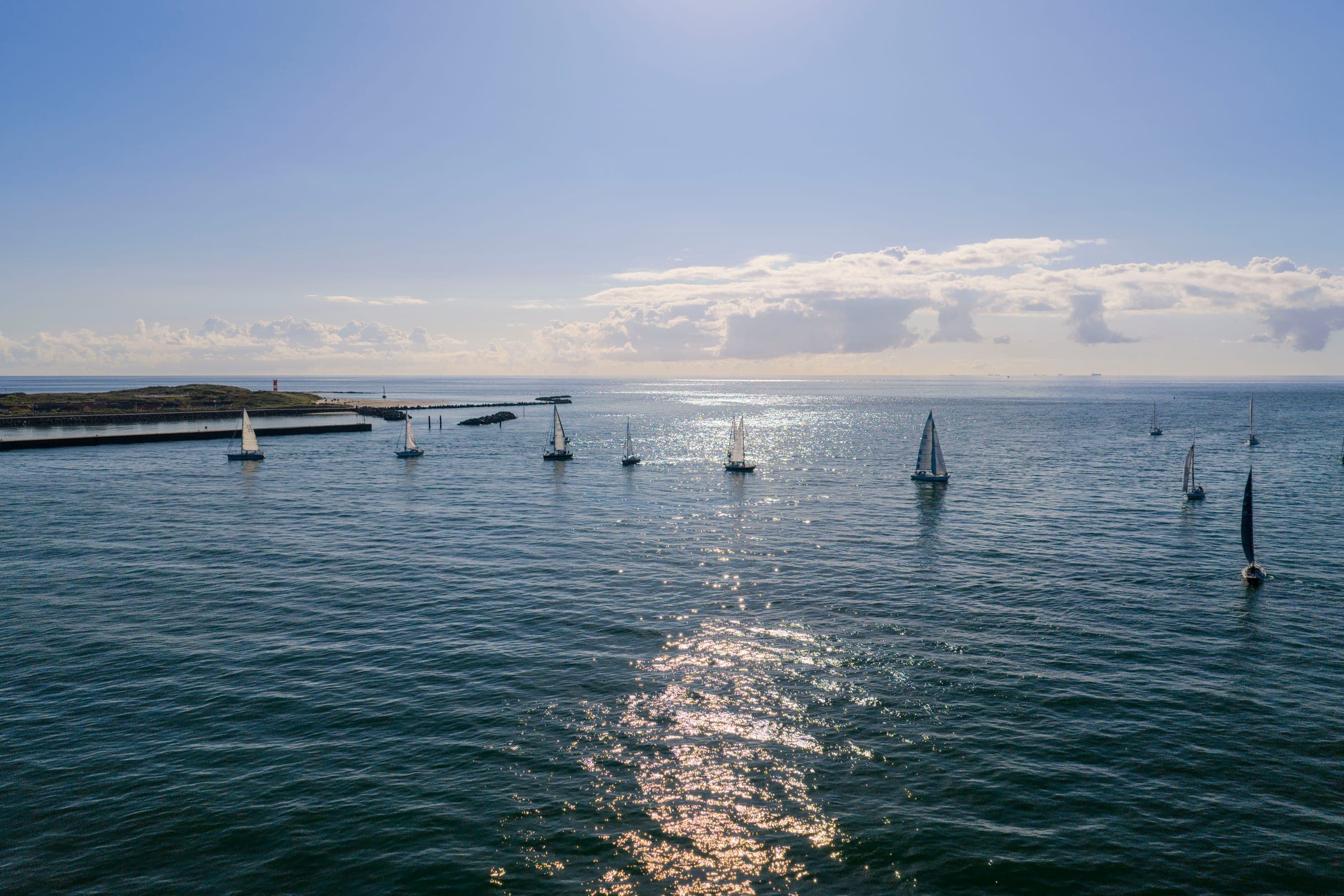 Yacht unter Genaker