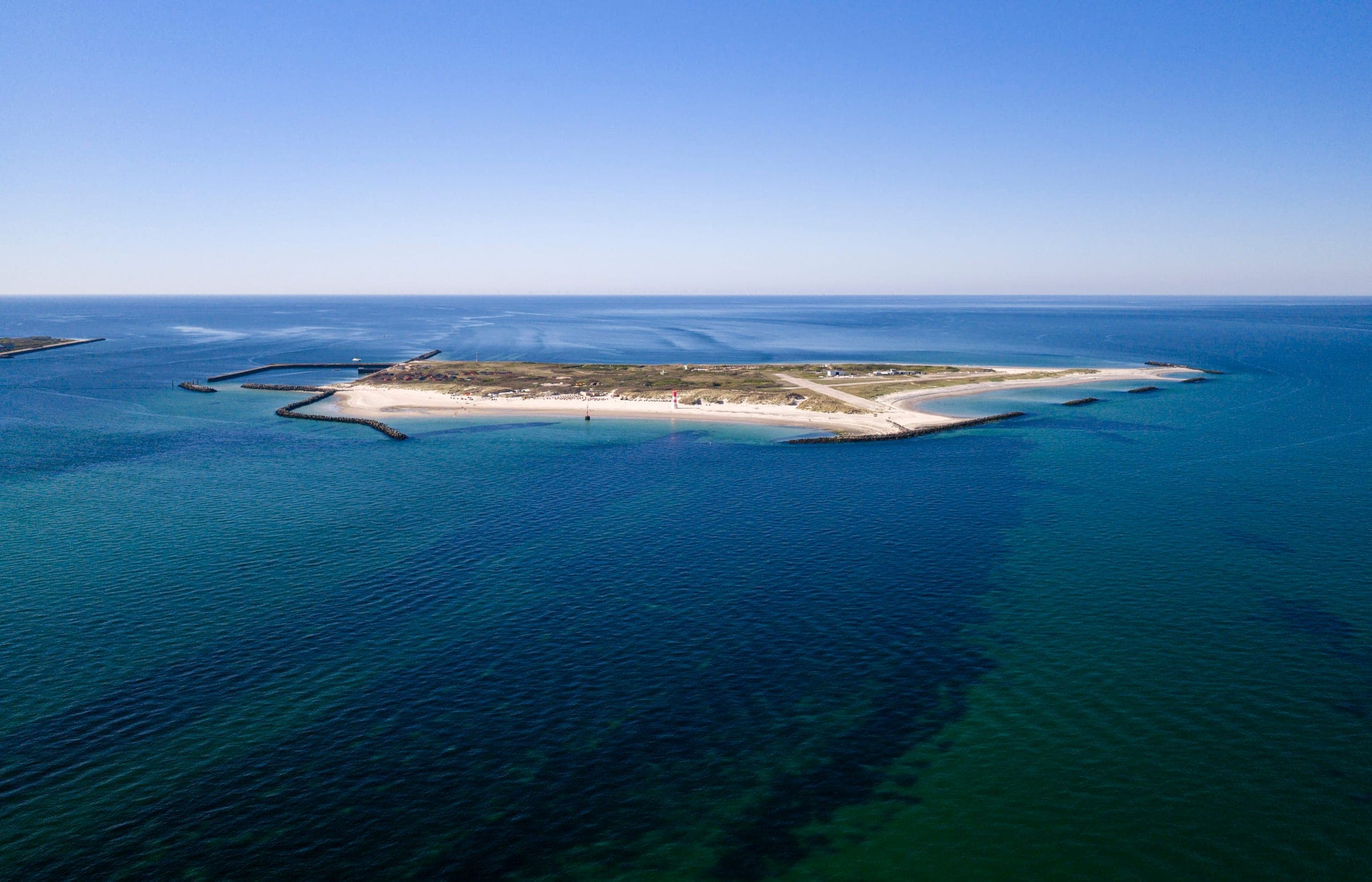 Düne vor Helgoland aus der Luft