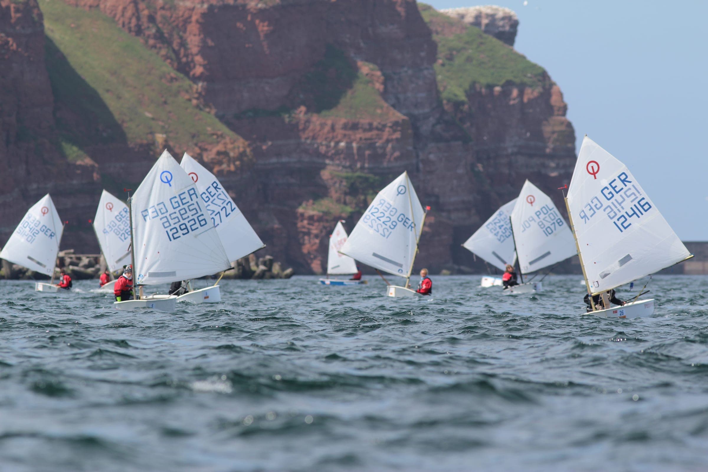 Optimisten beim Störtebeker Opti-Cup